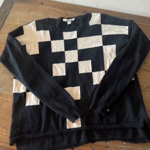 Autumn Cashmere Checkered Sweater M